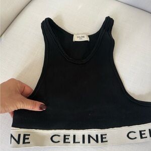 Celine Black crop top